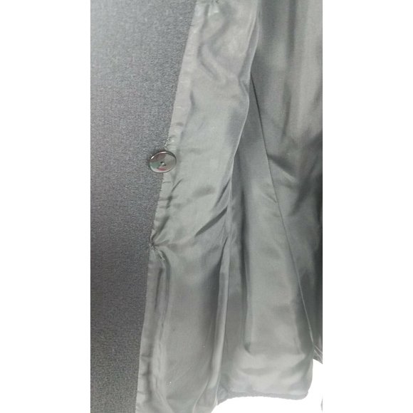 Henri Bendel Sz. US 6 Black Textured Wool Double Breasted Jacket Dressy Buttons - Picture 9 of 12